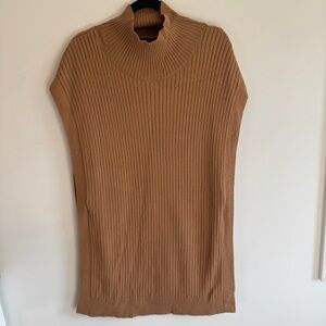 Banana Republic Mock Neck Knit Long Sweater Vest Poncho XS/S Runs Big